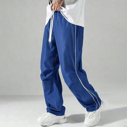 Men's Quick-Drying Casual Pants Side-Stripe Baggy Sweatpants | TWILLVALE