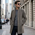 Men's Modern Wool Blend Trench Coat Slim Fit Topcoat | TWILLVALE™
