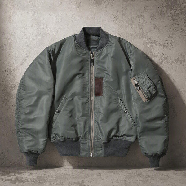Men's Vintage Air Force Flight Bomber Jacket Casual Streetwear Outerwear | TWILLVALE