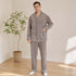 Men’s Furry Flannel Pajama Set Soft Fleece Top & Pants Indoor Nightwear Loungewear | TWILLVALE™