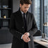 Men's Modern Wool Blend Trench Coat Slim Fit Topcoat | TWILLVALE™