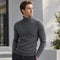 Men's Soft Turtleneck Sweater 2026 Autumn Winter Warm Knit Pullover Jumper | TWILLVALE
