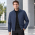 Men's Casual Jacket Stand Collar Solid Color Zip Up Bomber Coat Outerwear | TWILLVALE™