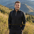 Men's Casual Sweater Warm Turtleneck Quarter-Zip Stand Collar Pullover | TWILLVALE