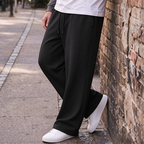 Men's Wide Leg Sweatpants – Loose Straight Fit Casual Track Pants | TWILLVALE