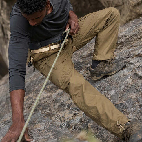 Men's Fleece Lined Outdoor Workpants Windproof Waterproof Straight Leg Hiking Trousers | TWILLVALE™