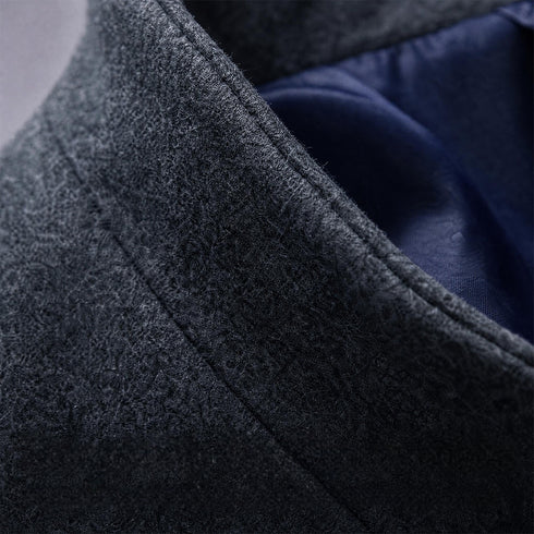 Men's Modern Wool Blend Trench Coat Slim Fit Topcoat | TWILLVALE™
