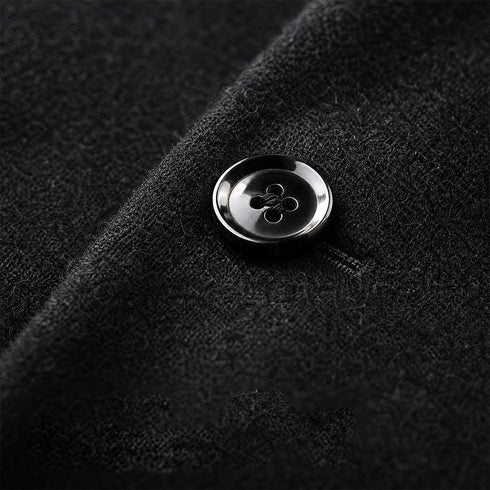 Men's Slim-Fit Wool-Blend Stand Collar Overcoat | TWILLVALE