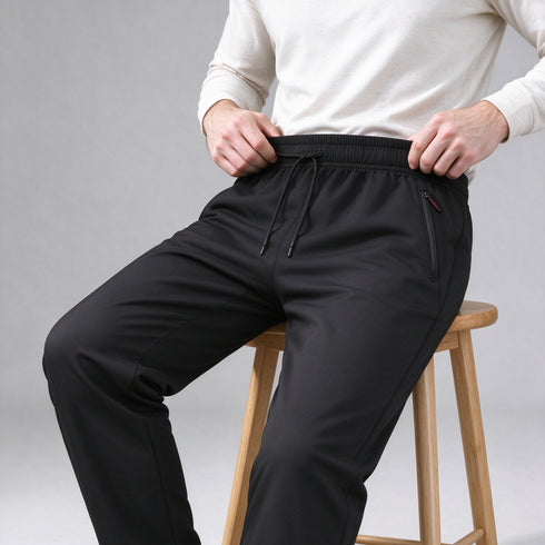 Men's Winter Sherpa Fleece Lined Sweatpants Thermal Joggers with Pockets | TWILLVALE