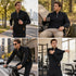 Men's Casual Sweater Warm Turtleneck Quarter-Zip Stand Collar Pullover | TWILLVALE