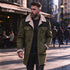 Men's Faux Suede Shearling Collar Coat – Vintage Longline Winter Coat | TWILLVALE