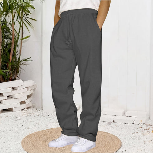 Men's Wide Leg Sweatpants – Loose Straight Fit Casual Track Pants | TWILLVALE