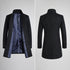 Men's Modern Wool Blend Trench Coat Slim Fit Topcoat | TWILLVALE™