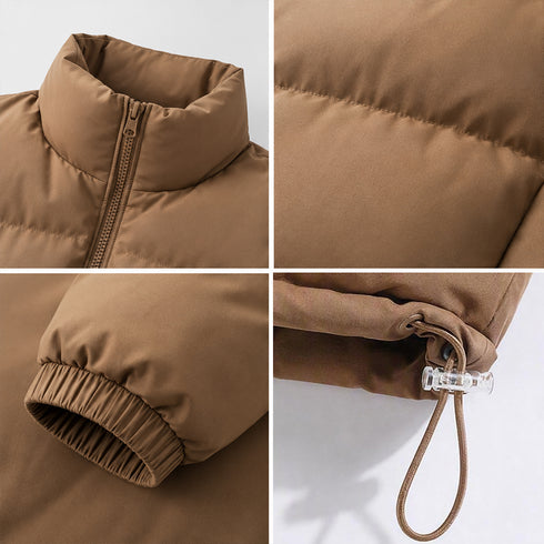 Men’s Warm Winter Outerwear Windproof Waterproof Stand-Collar Puffer Jacket | TWILLVALE™