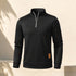 Men's Casual Sweater Warm Turtleneck Quarter-Zip Stand Collar Pullover | TWILLVALE