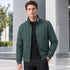 Men's Casual Jacket Stand Collar Solid Color Zip Up Bomber Coat Outerwear | TWILLVALE™