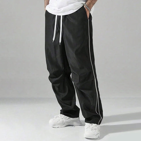 Men's Quick-Drying Casual Pants Side-Stripe Baggy Sweatpants | TWILLVALE