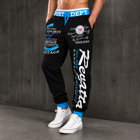 Men's Vintage Letter Print Hip Hop Jogger Sweatpants | TWILLVALE™