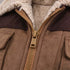 Men's Faux Suede Shearling Collar Coat – Vintage Longline Winter Coat | TWILLVALE