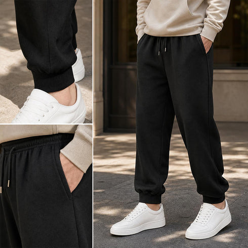 Men's Sherpa Lined Thermal Fleece Jogger Pants Winter Thick Warm Sweatpants| TWILLVALE™