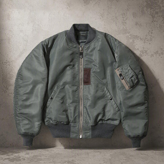 Men's Vintage Air Force Flight Bomber Jacket Casual Streetwear Outerwear | TWILLVALE